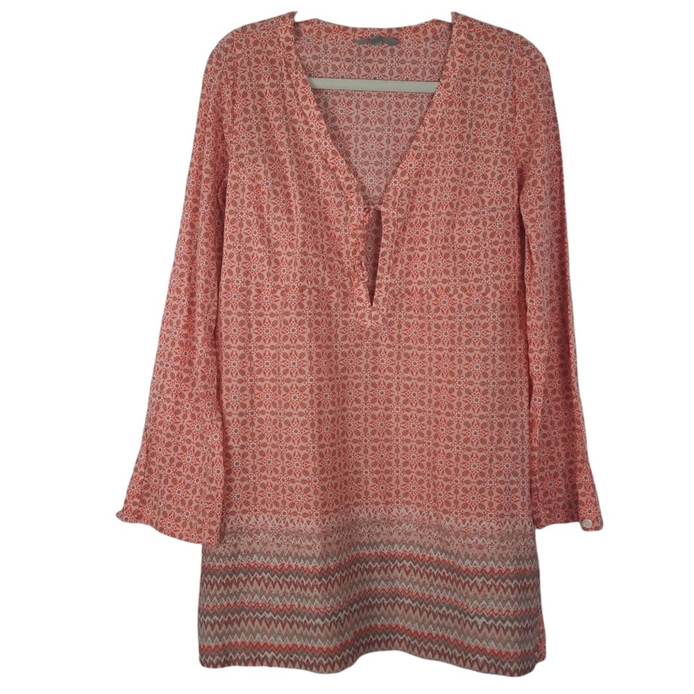 Athleta Long Sleeve Floral Print Lightweight Dress/Tunic